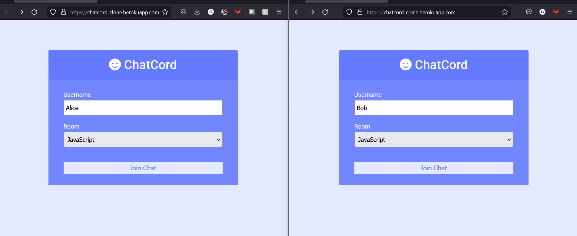 Chatcord Application